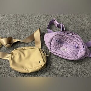 Zyia Sm Crossbody/Belt Bags. Khaki, Lavender